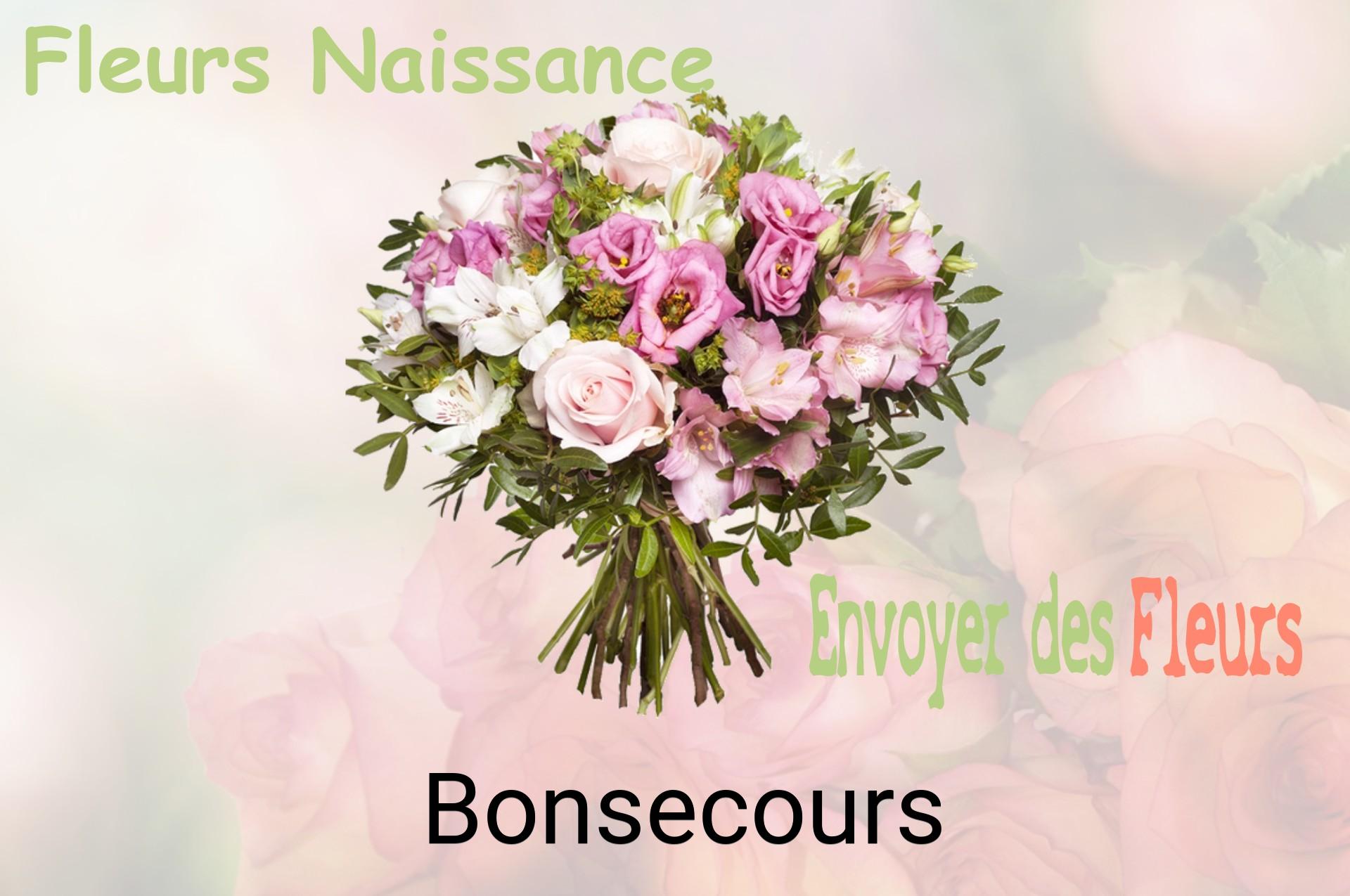 Bouquet de fleurs de naissance livré à Bonsecours
